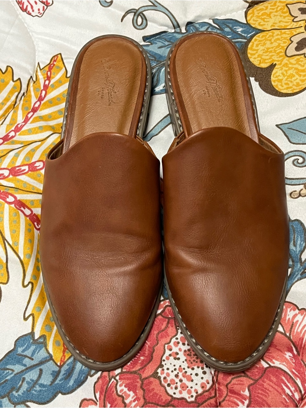 Women’s Brown Leather Slip-On Mule
